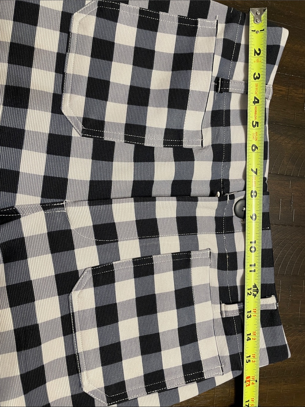 Maeve Anthropologie The Colette Gingham High-Rise Wide-Leg Cropped Pants Size 29 - Picture 7 of 10